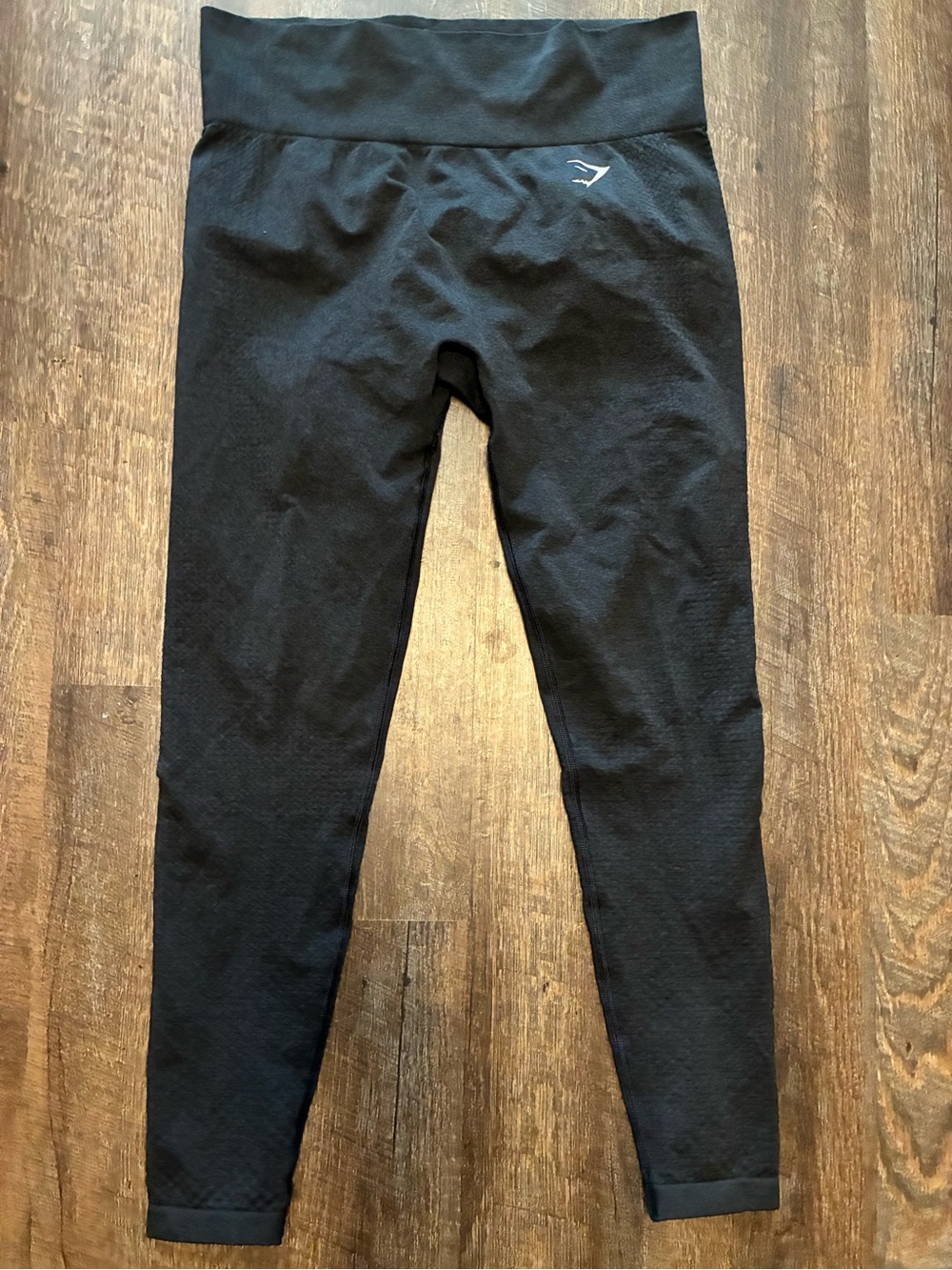 Gymshark Vital Seamless 2.0 Leggings Womens Large Black Marl High Rise GLLG1830